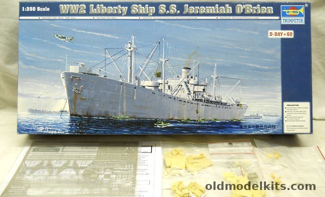 Trumpeter 1/350 SS Jeremiah O'Brien Liberty Ship With LArsenal Upgrade Resin and PE Set, 05301 plastic model kit